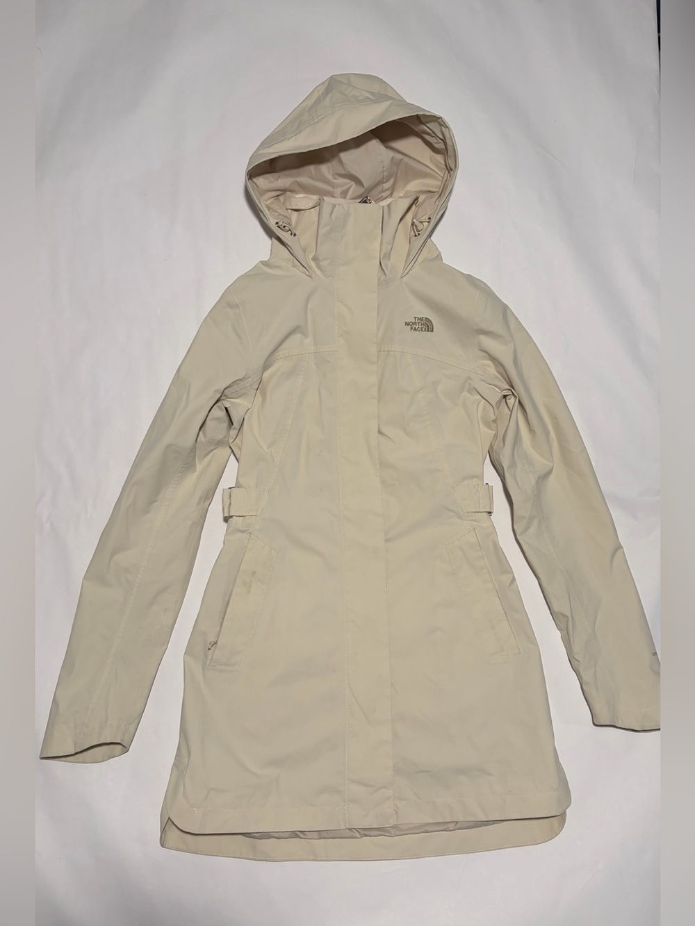 The North Face Women's Hooded Trench Coat in Light Beige